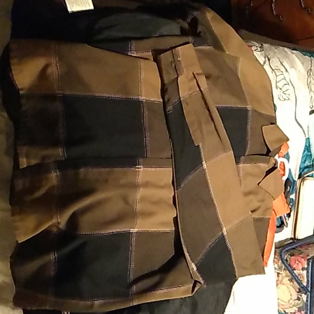 Brown and Black Mecca button down